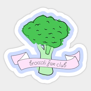 broccoli fan club Sticker